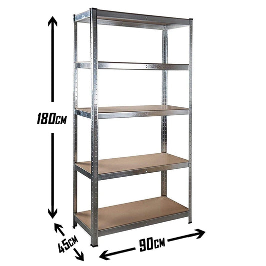 Metalna polica 180 × 90 × 45 cm – 5 nivoa