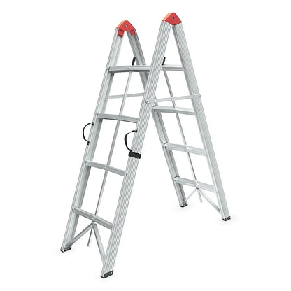 SuperStep Duple Sklopive Štapne Alu Merdevine 2x4 158cm