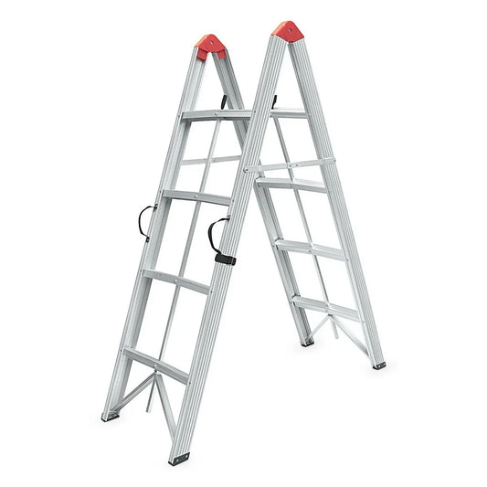SuperStep Duple Sklopive Štapne Alu Merdevine 2x4 158cm