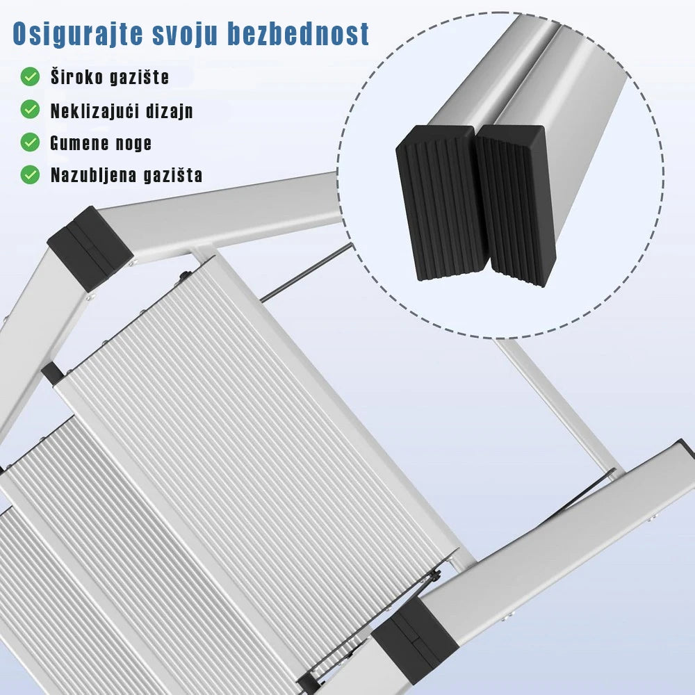 SuperStep Kućne Aluminijumske Merdevine 2 SLIM