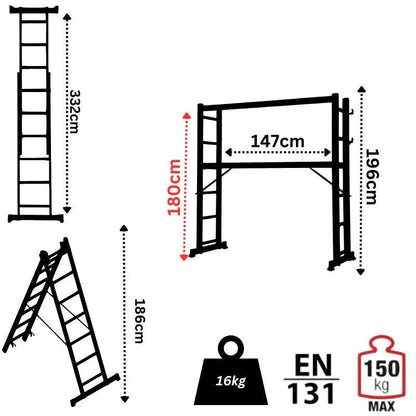SuperStep Mini Skela 2x7 - 3m