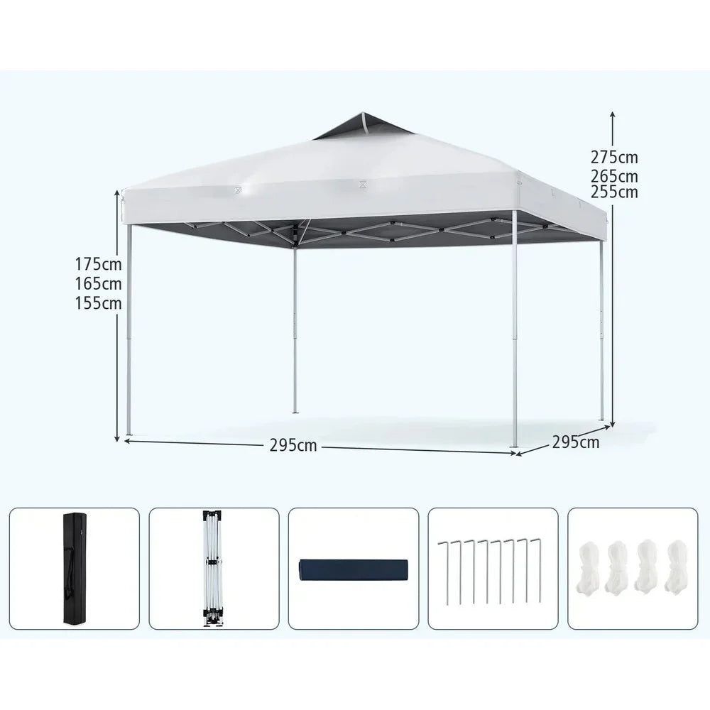 Venturo Garden 3x3m Beli Paviljon sa mehanizmom