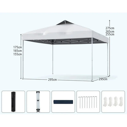 Venturo Garden 3x3m Beli Paviljon sa mehanizmom