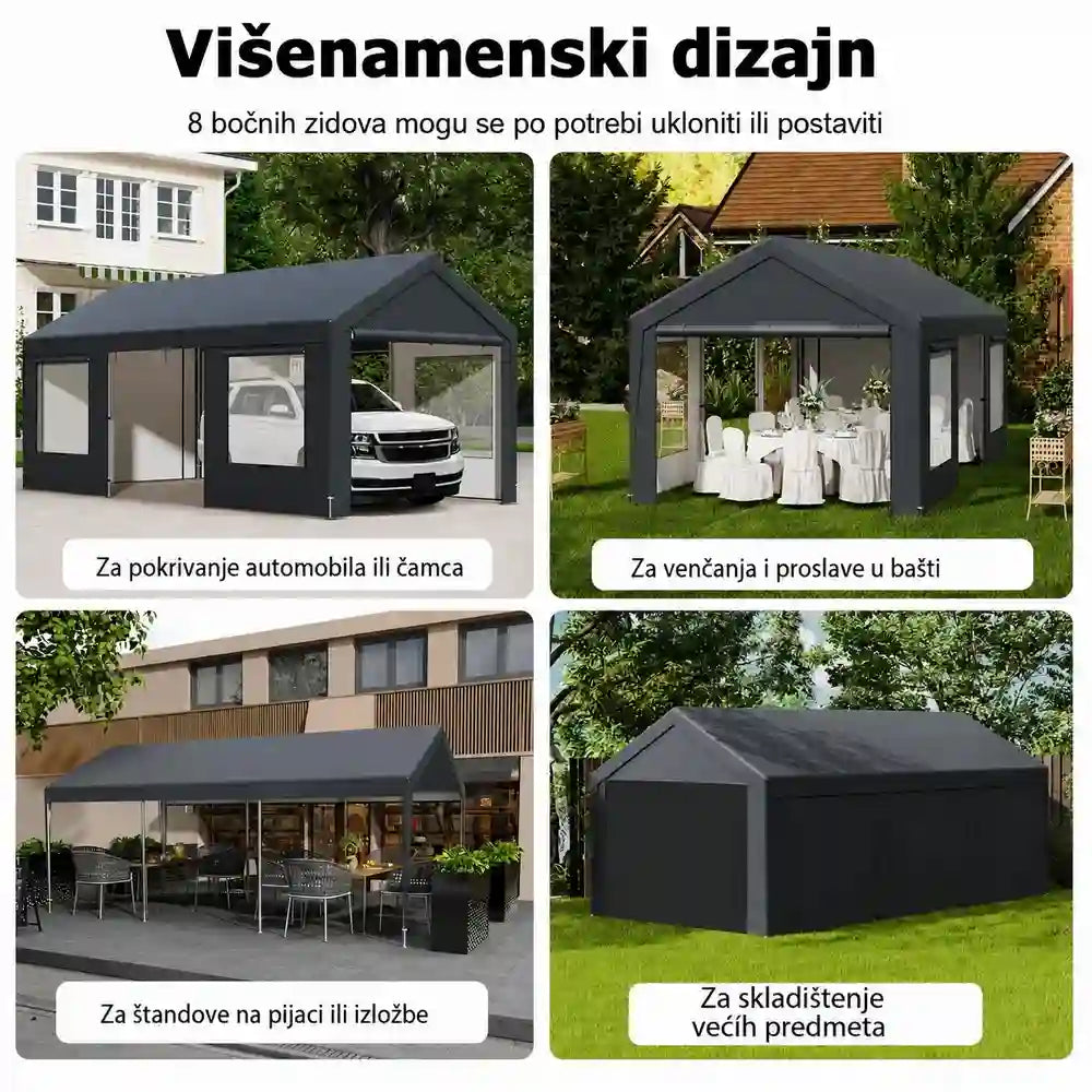 garaža šator paviljon 600x300 cm