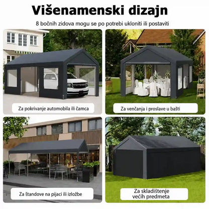 garaža šator paviljon 600x300 cm