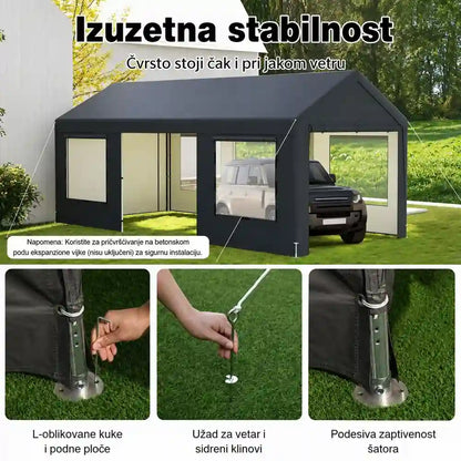 garaža šator paviljon 600x300 cm